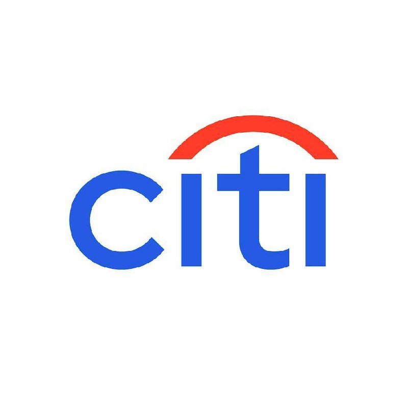 The Citi corporate logo, featuring blue lowercase "citi" text beneath a red arc, is displayed on a white background.