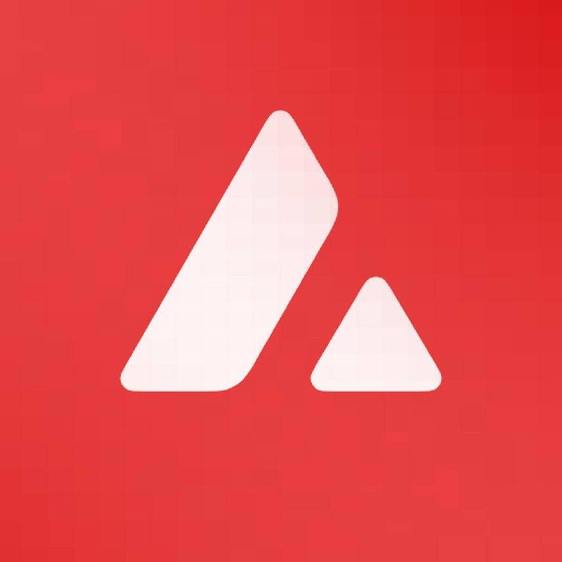 A digital graphic displays a white stylized "A" logo composed of two triangular shapes against a red pixelated background.