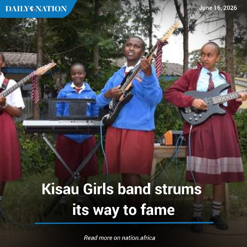 A still from the Kisau Girls High School band clip that introduced a generation to 'Stella'.