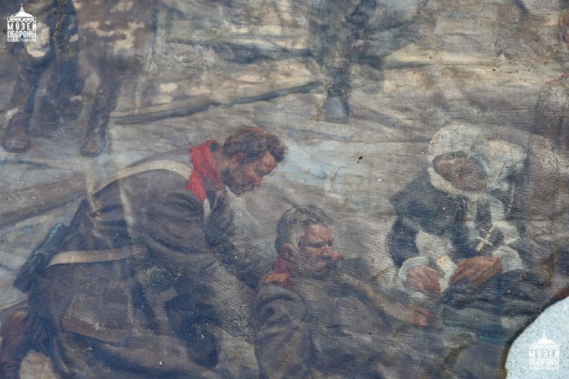 Detail from the Roubaud panorama exhibition in Sevastopol, where two fragments have been displayed together for the first time.