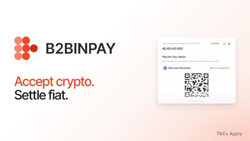 A June 2026 promotional post from B2BinPay pitching crypto payment processing to merchants, surfacing a 3% headline fee as the wedge against incumbent card networks.
