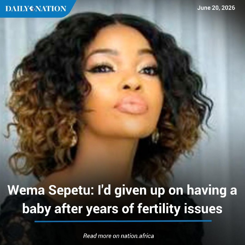 A file image circulated alongside Daily Nation's Saturday Magazine feature on Wema Sepetu, posted 20 June 2026.