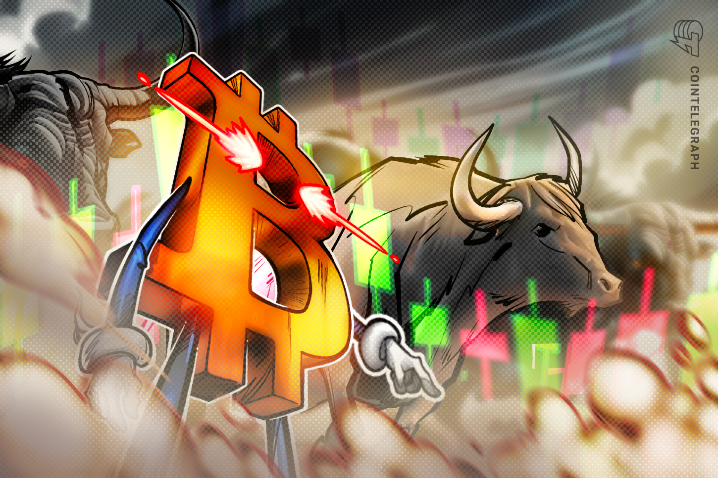 Conceptual illustration of a Bitcoin bull-run motif, used by Cointelegraph.
