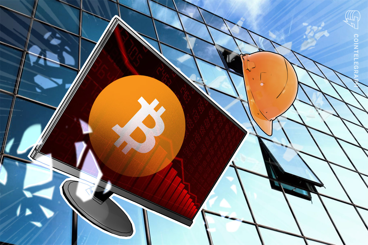 Bitcoin trading screens on a volatile session as the spot price probed the $60,000 region.