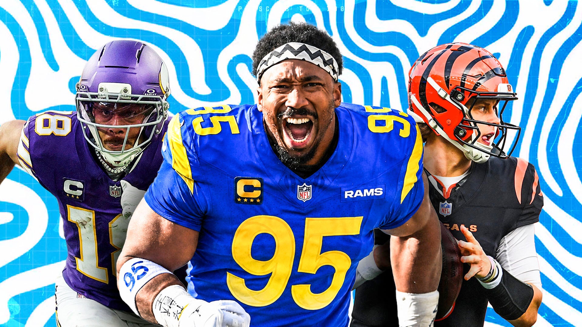 CBS Sports' annual player rankings land with Myles Garrett on top and three Rams inside the top ten — a list that says as much about roster construction as it does about individual talent.
