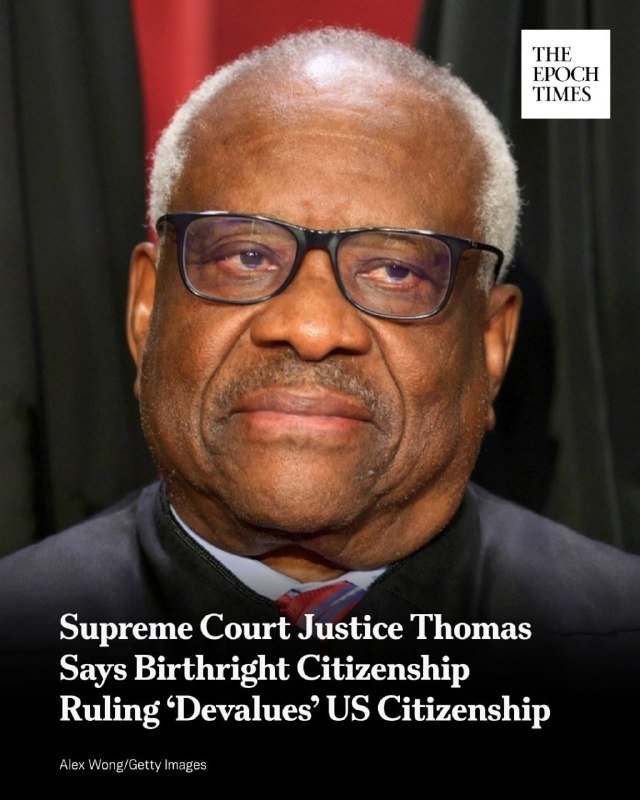 An older man with glasses and gray hair, wearing a dark suit, looks off-camera against a red and black backdrop, with an "Epoch Times" logo and headline overlay.