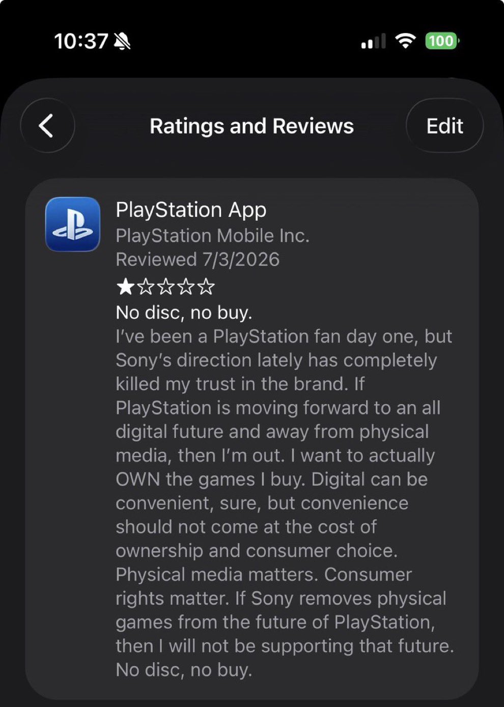 Sony's 2028 all-digital pivot hands consumers less choice and rivals less competition.