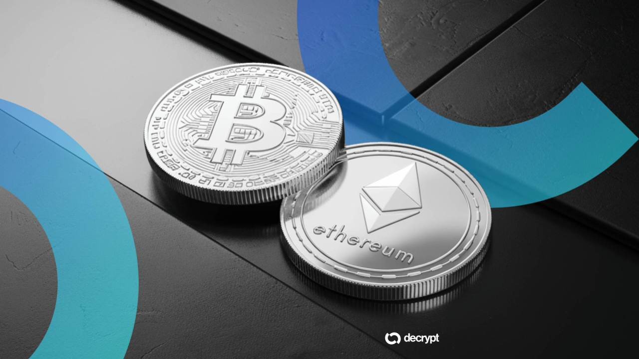 Bitcoin and Ethereum tokens arranged on a surface; seized US government holdings worth a reported $288M to $297M were moved to Coinbase Prime custody in mid-July 2026.