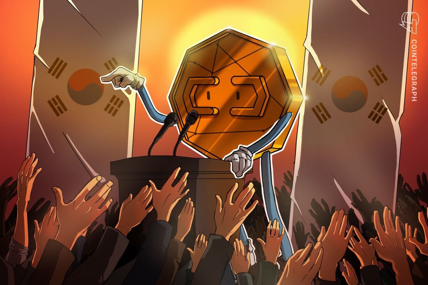 Cover image from CoinDesk's July 2026 series on South Korea's digital-asset policy shift.