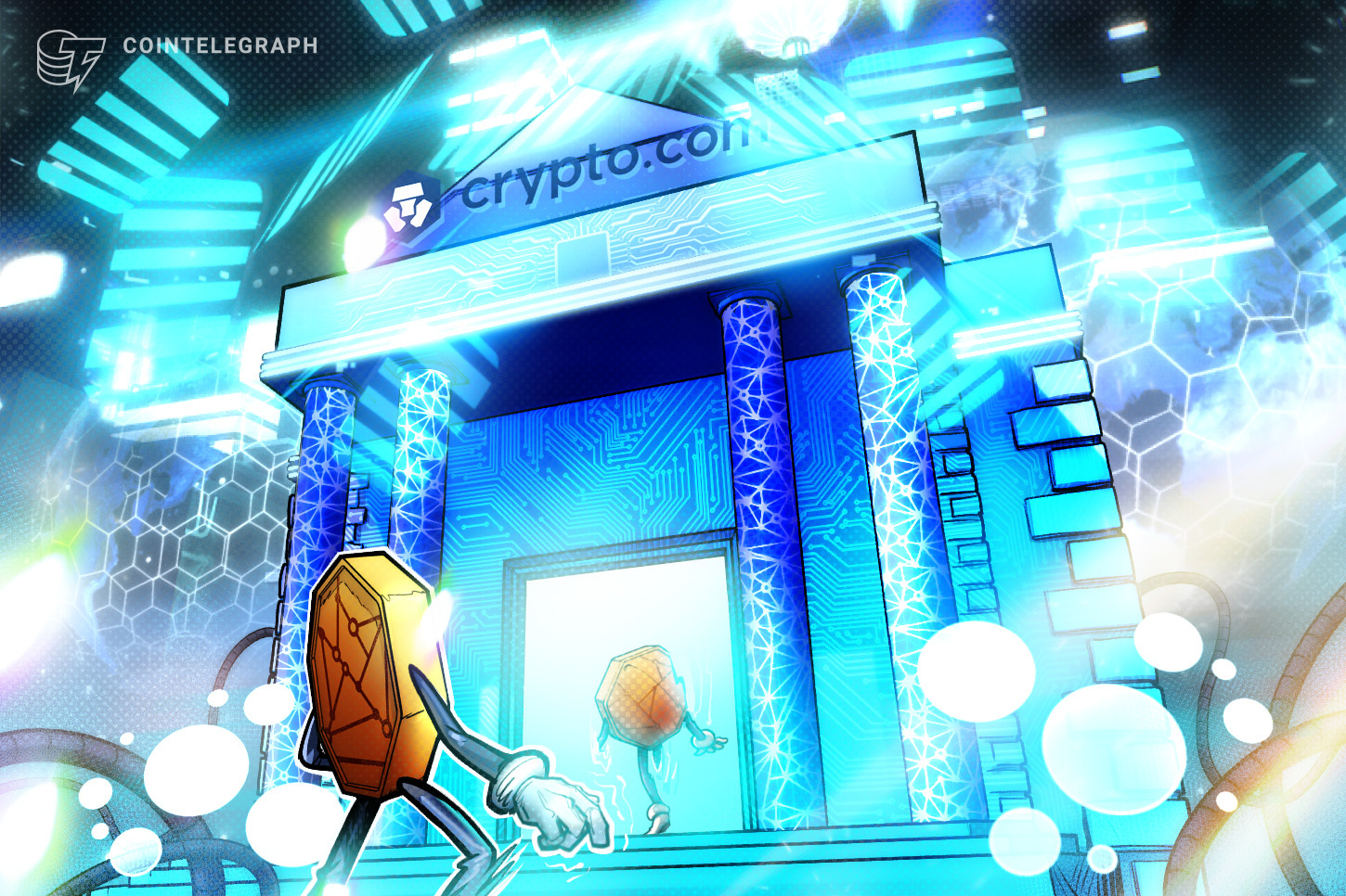 Crypto.com's exchange branding, as the firm drew its first institutional funding round from Citadel Securities at a $20 billion valuation in July 2026.