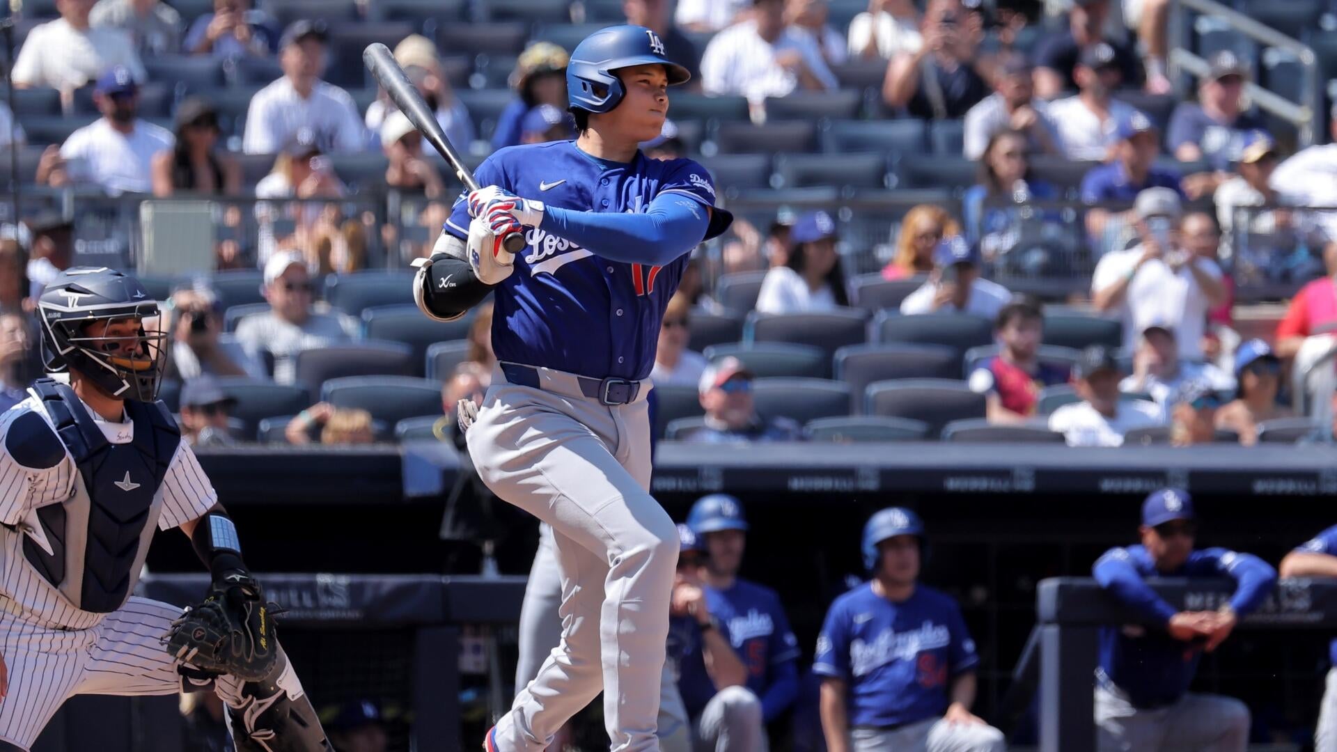 Shohei Ohtani of the Los Angeles Dodgers in action during the 2026 MLB season.