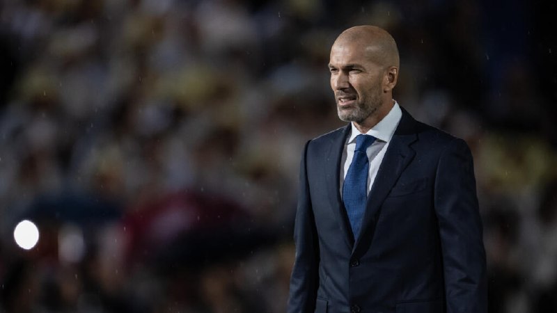 Zinedine Zidane pictured in 2018 during his time as Real Madrid manager, the post he held before the expected appointment as France coach.